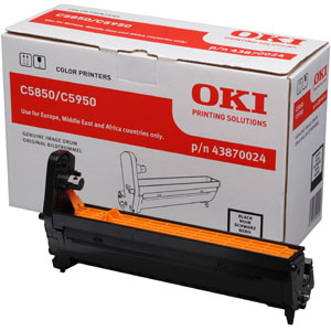 Oki 43870024 dobegysg fekete (C5850, C5950) Oki C5950 lzernyomtathoz