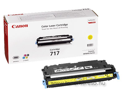 Canon Cartridge 717 Yellow lzertoner Canon I-Sensys MF8450 lzernyomtathoz