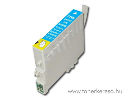Epson T0802 cyan utngyrtott tintapatron OP Epson Stylus Photo PX720WD tintasugaras nyomtathoz