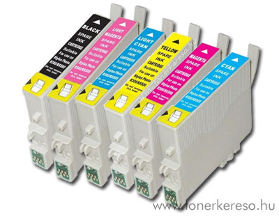 Epson T0807 multipack utngyrtott tintapatron csomag OP Epson Stylus Photo PX720WD tintasugaras nyomtathoz