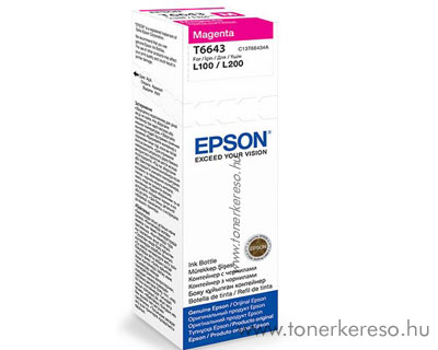 Epson Tinta magenta T66434A Epson L1455 tintasugaras nyomtathoz