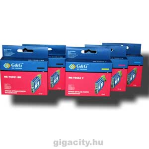 Epson Photo RX420/RX425 tintapatron csomag G&G GGT055P Epson Stylus Photo R240 tintasugaras nyomtathoz