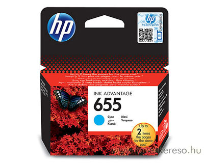 HP CZ110AE  (No. 655) cyan tintapatron HP Deskjet Ink Advantage 4615 tintasugaras nyomtathoz