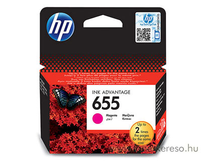 HP CZ111AE  (No. 655) magenta tintapatron