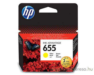 HP CZ112AE  (No. 655) yellow tintapatron HP Deskjet Ink Advantage 3525 tintasugaras nyomtathoz