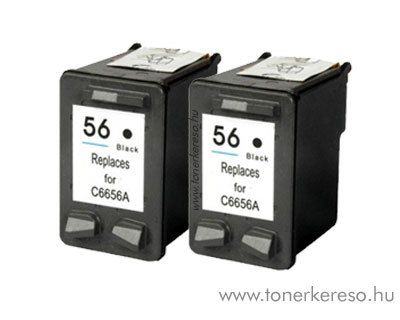 HP 9502  kompatibilis dupla 6656 (No. 56) csomag kedvezmnyes HP OfficeJet J5508 tintasugaras nyomtathoz