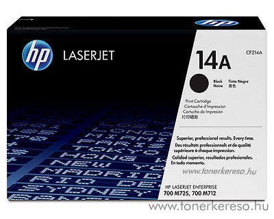 HP CF214A (No. 14A) eredeti lzertoner Bk fekete HP LaserJet Enterprise 700 MFP M725z lzernyomtathoz