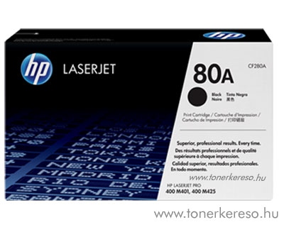 HP CF280A (No. 80A) eredeti toner Bk fekete (LaserJet Pro 400)