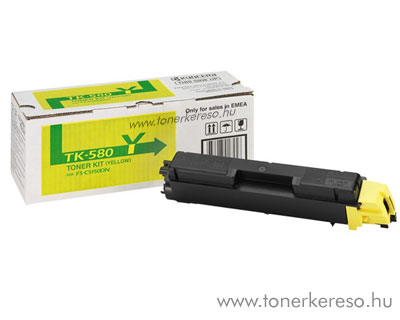 Kyocera TK580 Y eredeti yellow toner FS5150DN 1T02KTYNL0