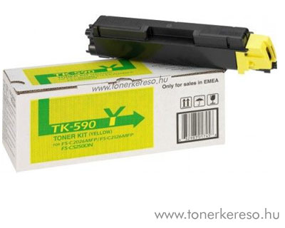 Kyocera TK590 Y eredeti yellow toner FSC2026/2126MFP 1T02KVYNL0 Kyocera FS-C2526MFP lzernyomtathoz