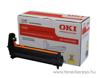 Oki 44315105 dobegysg Yellow (C610) Oki C610 lzernyomtathoz