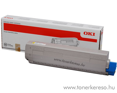 Oki C822 eredeti yellow lzertoner 7.3k (44844613)