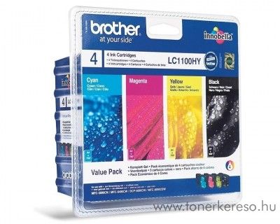 Brother DCP-6690 eredeti CMYBK tintapatron pack LC1100HYVALBP Brother MFC-6490CW tintasugaras nyomtathoz