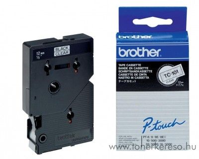 Brother eredeti TC101 black-clear szalag BRTC101RB Brother P-Touch 5000 mtrixnyomtathoz