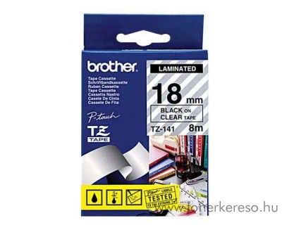 Brother eredeti TZe141 black-clear szalag BRTZe141RB Brother P-Touch 1800 mtrixnyomtathoz