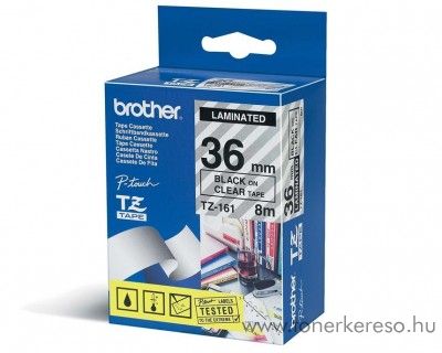 Brother eredeti TZe161 black-clear szalag