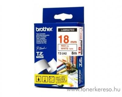 Brother eredeti TZe242 red-white szalag BRTZe242RB Brother P-Touch 7600VP mtrixnyomtathoz