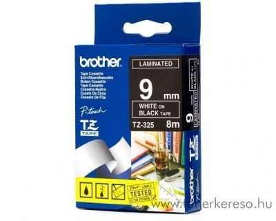 Brother eredeti TZe325 white-black szalag BRTZe325RB Brother P-Touch 1750 mtrixnyomtathoz