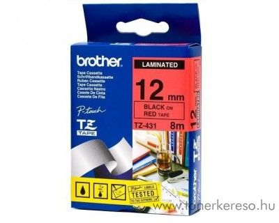 Brother eredeti TZe431 black-red szalag BRTZe431RB Brother P-Touch 9600 mtrixnyomtathoz