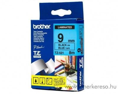 Brother eredeti TZe521 black-blue szalag BRTZe521RB Brother P-Touch 2460 mtrixnyomtathoz