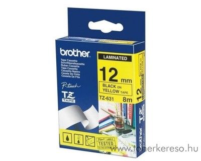 Brother eredeti TZe631 black-yellow szalag BRTZe631RB Brother P-Touch 1010 mtrixnyomtathoz