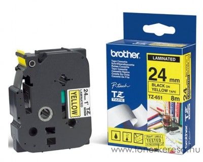 Brother eredeti TZe651 black-yellow szalag BRTZe651RB Brother P-Touch 2420PC mtrixnyomtathoz