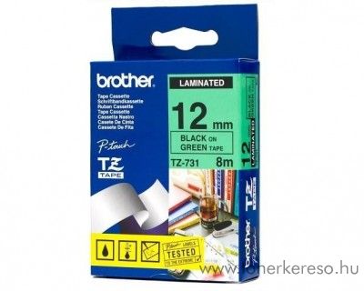 Brother eredeti TZe731 black-green szalag BRTZe731RB Brother P-Touch RL700S mtrixnyomtathoz