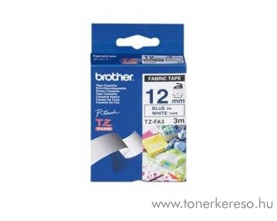 Brother eredeti TZeFA3 blue-white szalag BRTZeFA3RB Brother P-Touch 210E mtrixnyomtathoz