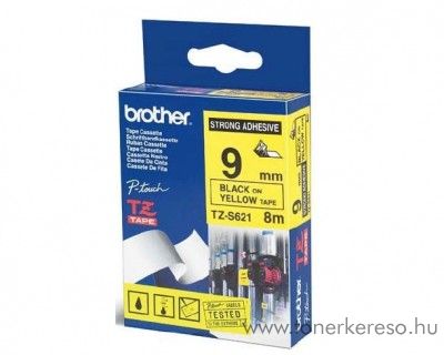 Brother eredeti TZeS621 black-yellow szalag BRTZeS621RB Brother P-Touch 9600 mtrixnyomtathoz