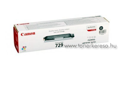 Canon Cartridge 729 Fekete lzertoner Canon i-SENSYS LBP7010C  lzernyomtathoz