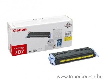 Canon Cartridge 707 Y yellow lzertoner Canon LPB-5000 lzernyomtathoz