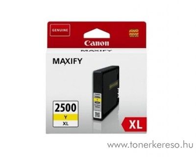 Canon Maxify MB 5050/5350 eredeti yellow tintapatron PGI2500XLY Canon MAXIFY iB4050  tintasugaras nyomtathoz