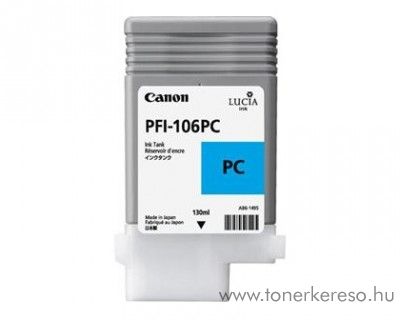 Canon PFI-106PC eredeti photo cyan tintapatron 6625B001AA Canon imagePROGRAF iPF6450 tintasugaras nyomtatóhoz