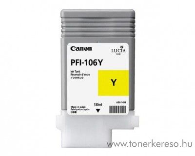 Canon PFI-106Y eredeti yellow tintapatron 6624B001AA