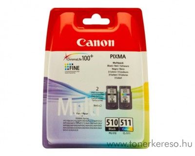 Canon PG510/CL511 eredeti multipack tintapatron csomag 2970B010 Canon PIXMA MX410 tintasugaras nyomtathoz