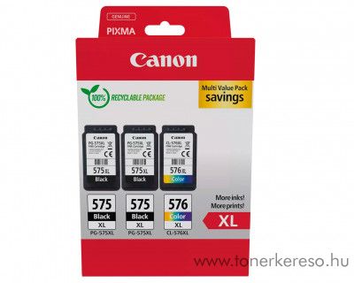 Canon PG-575XL X2/CL-576XL eredeti multipack 5437C004 Canon Pixma TR4751i tintasugaras nyomtathoz
