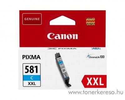 Canon PIXMA TR7550 eredeti cyan tintapatron CLI581CXXL Canon PIXMA TS8152 tintasugaras nyomtathoz