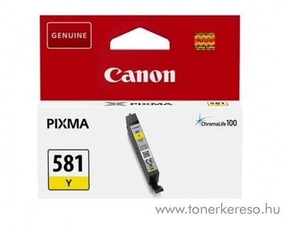 Canon PIXMA TR7550 eredeti yellow tintapatron CLI581Y Canon PIXMA TS6151  tintasugaras nyomtathoz