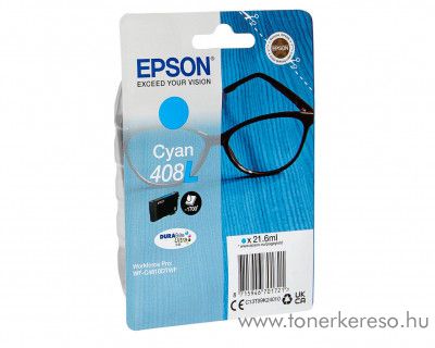 Epson 408L eredeti cyan tintapatron T09K24010 Epson WorkForce Pro WF-C4810DTWF  tintasugaras nyomtathoz