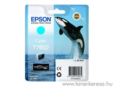 Epson SC-P600 eredeti cyan tintapatron C13T76024010