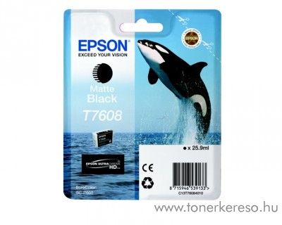 Epson SC-P600 eredeti matt black tintapatron C13T76084010