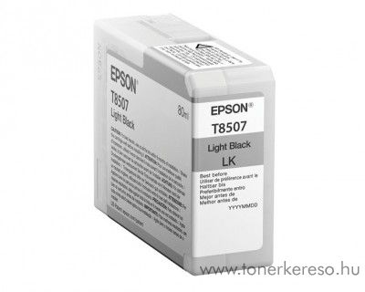 Epson SureColor P800 eredeti light black tintapatron C13T850700 Epson SureColor SC-P800 tintasugaras nyomtathoz