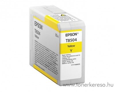 Epson SureColor P800 eredeti yellow tintapatron C13T850400 Epson SureColor SC-P800 tintasugaras nyomtathoz