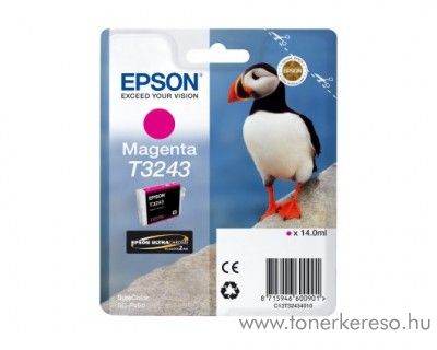 Epson SureColor SC-P400 eredeti magenta tintapatron T32434010 Epson SureColor SC-P400 tintasugaras nyomtathoz