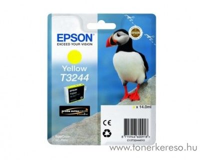 Epson SureColor SC-P400 eredeti yellow tintapatron T32444010 Epson SureColor SC-P400 tintasugaras nyomtathoz