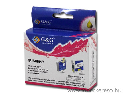 Epson Photo R265/R360/RX560 yellow tintapatron GGT0804Y Epson Stylus Photo PX720WD tintasugaras nyomtathoz