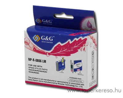 Epson Photo R265/R360/RX560 light magenta tintapatron GGT0806LM Epson Stylus Photo PX720WD tintasugaras nyomtathoz