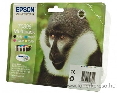 Epson T0895 eredeti multipack tintapatron C13T08954010 Epson Stylus SX410 tintasugaras nyomtathoz