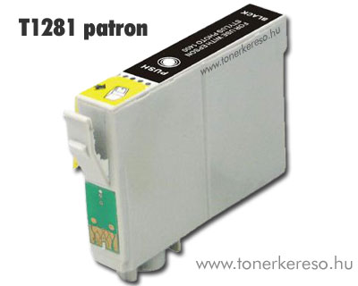 OP Epson T1281 fekete utngyrtott tintapatron (SX130/SX425) Epson Stylus Office BX305FW Plus tintasugaras nyomtathoz