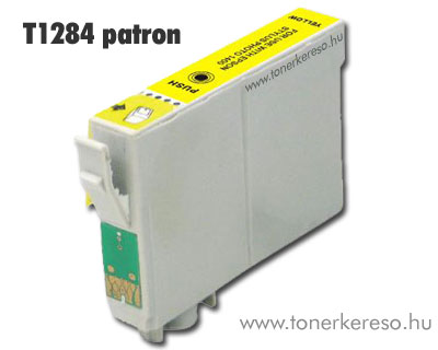 OP Epson T1284 yellow utngyrtott tintapatron (SX130/SX425) Epson Stylus Office BX305FW Plus tintasugaras nyomtathoz